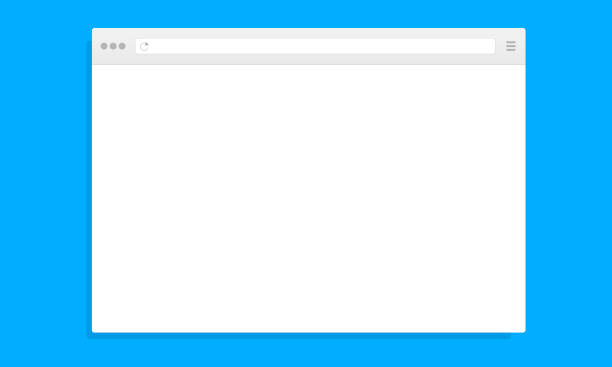 Иллюстрация пустого окна веб-браузера, представляющая концепцию кросс-браузерной совместимости.